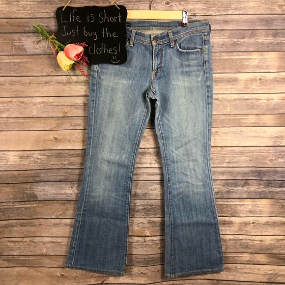 Citizens Of Humanity Denim - COH Ingrid stretch low waist flare light wash jean